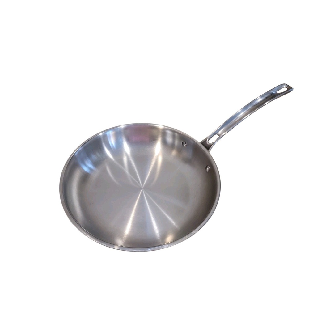 Viking Skillet 10" Fry Pan 3 Ply 18/8 Stainless Steel Aluminum Core Cookware